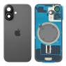 Tapa trasera con soporte tallada en frío integrado para iPhone 17 negra