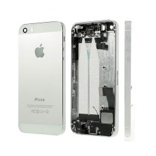 Tapa trasera  blanca con componentes para iPhone 5S