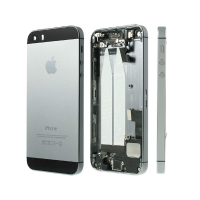 Tapa trasera  negra con componentes para iPhone 5S