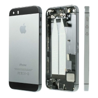 Tapa trasera con componentes para iPhone 5S negra