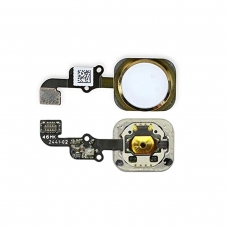 Flex con botón de menú oro para iPhone 6G/6 PLUS 