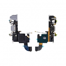 Circuíto flex con conector de carga y accesorios micrófono y audio jack negro para iPhone 6S 4.7 original