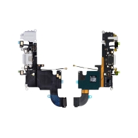 Circuíto flex con conector de carga y accesorios,micrófonos y audio jack blanco para iPhone 6S 4.7S