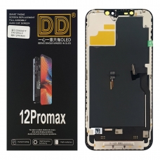Pantalla completa para iPhone 12 Pro Max negra SOFT OLED(DD)
