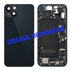 Conjunto de tapa y chasis con piezas+batería para iPhone 14 Plus negra original desmontaje