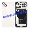 Tapa trasera con soporte para iPhone 14 Plus blanca original desmontaje