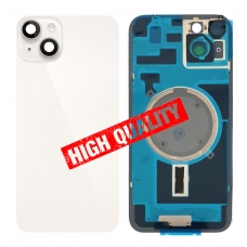 Tapa trasera con soporte tallada en frío integrado para iPhone 14 Plus blanca