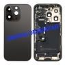 Chasis trasero con piezas y batería para iPhone 14 Pro negro original desmontaje