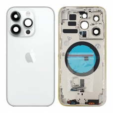 Chasis trasero sin piezas para iPhone 14 Pro blanco