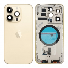 Chasis trasero sin piezas para iPhone 14 Pro oro