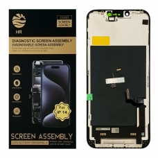 Pantalla completa para iPhone 14 negra dura(HR)