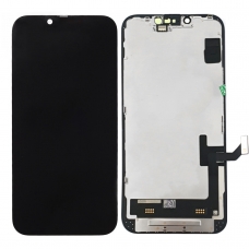 Pantalla completa para iPhone 14 negra original reparada