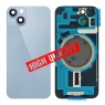 Tapa trasera con soporte tallada en frío integrado para iPhone 14 azul