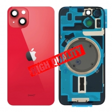 Tapa trasera con soporte tallada en frío integrado para iPhone 14 roja
