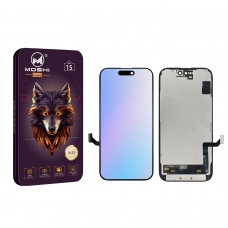Pantalla completa para iPhone 15 negra OLED DURA(MOSHI PLUS)