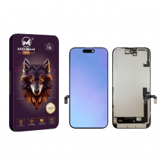 Pantalla completa para iPhone 16 negra OLED DURA(MOSHI PLUS)