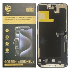 Pantalla completa para iPhone 14 Pro Max SOFT OLED HR DIAGNÓSTICO negra