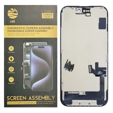 Pantalla completa para iPhone 15 SOFT OLED HR DIAGNÓSTICO negra