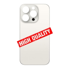 Tapa trasera tallada en frío integrado para iPhone 15 Pro Max blanca