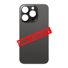 Tapa trasera tallada en frío integrado para iPhone 15 Pro Max negra