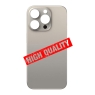 Tapa trasera tallada en frío integrado para iPhone 15 Pro titanio natural