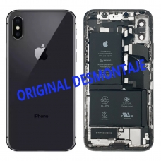 Chasis con piezas para iPhone X A1901 negro original desmontaje