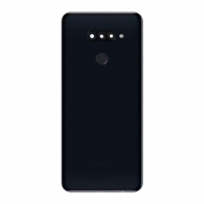 Tapa trasera con lente y lector de huellas negra para LG K50S