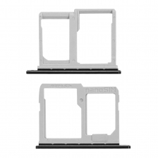 Bandeja Dual Nano SIM/Micro SD negra para LG Q6 M700N 
