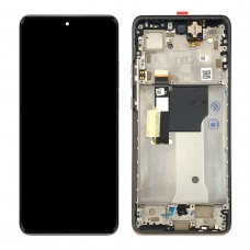Pantalla completa con marco para Motorola Edge 40 Neo XT2307 peach fuzz/naranja original