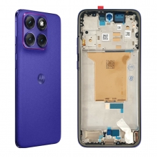 Pantalla completa con marco para Motorola Moto Edge 70 Fusion Pantone Orient Blue/Azul original