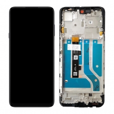 Pantalla completa con marco para Motorola Moto Edge 20 Lite XT2139 negra original