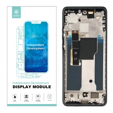 IKREA Pantalla completa con marco para Motorola Edge 40 XT2303-2 negra Calidad Premium(Assembled)