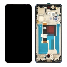 Pantalla completa con marco para Moto Edge 50 Neo azul original