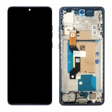 Pantalla completa con marco para Motorola Edge 60 Fusion XT2503-4 gris original