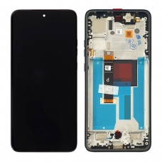 Pantalla completa con marco para Motorola Moto Edge 60 Neo negra original