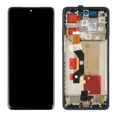 Pantalla completa con marco para Motorola Moto Edge 60 Pro XT2507-1 azul original