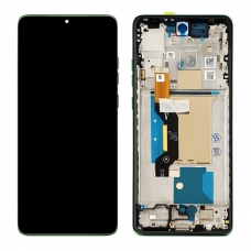 Pantalla completa con marco para Motorola Edge 60 XT2505 verde/shamrock original