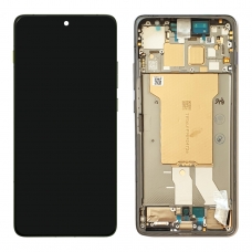 Pantalla completa con marco para Motorola Moto Edge 70 XT2601-2 gris original