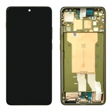 Pantalla completa con marco para Motorola Moto Edge 70 XT2601-2 verde oscuro/bronze green original