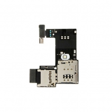 Flex con vibrador sensor lector SIM y micro SD para Motorola Moto G2 XT1068