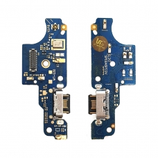 Placa auxiliar con conector de carga tipo C y micrófono para Motorola Moto G30 XT2129