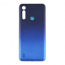 Tapa trasera azul con botones laterales para Moto G8 Power Lite