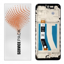 Pantalla completa con marco para Motorola Moto G32 4G negra original China