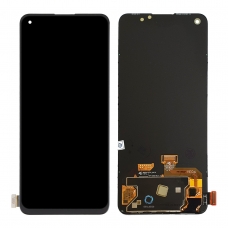 Pantalla completa para One Plus Nord 2 5G/1+Nord 2 5G negra original reparada