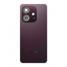 Tapa trasera con embellecedor sin lente para Oppo A60 5G roja