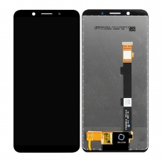 Pantalla completa para Oppo F5 A73 negra original reparada