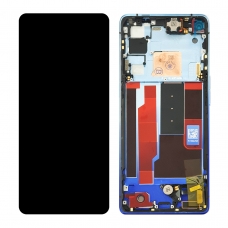 Pantalla completa con marco para Oppo Find X2 Neo CPH2009 azul original nueva(Service Pack)