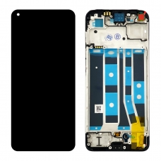 Pantalla completa con marco para Oppo A78 4G CPH2565 negra original