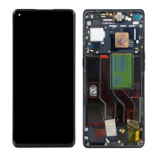 Pantalla completa con marco para Oppo Find X3 Neo CPH2207/Reno 5 Pro 5G CPH2201 negra original nueva