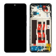 Pantalla completa con marco para Oppo Reno 12 5G CPH2625 astro silver original(Service Pack)